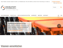 Tablet Screenshot of ilsenburger-grobblech.de
